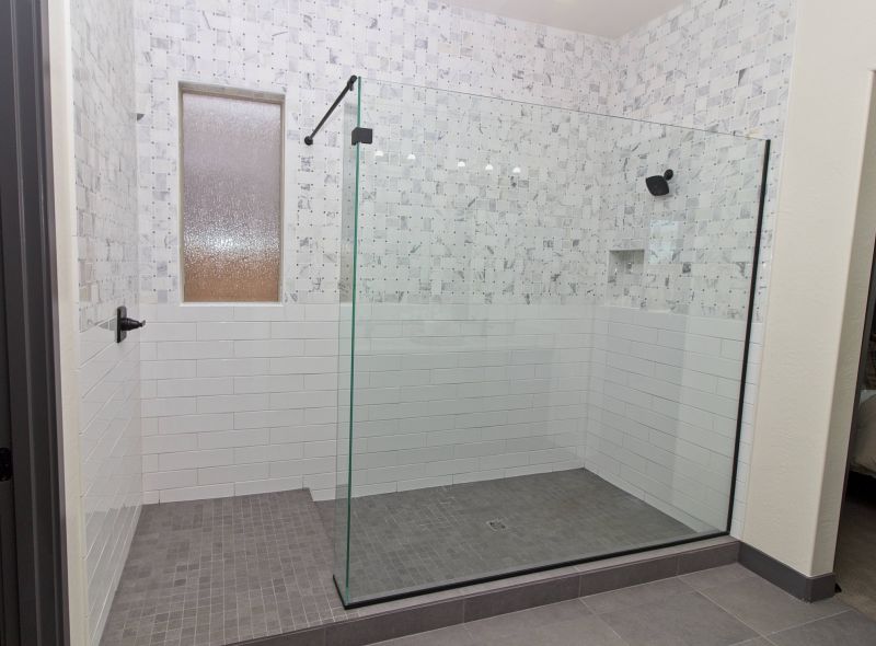 Large Format Tile Shower Interior